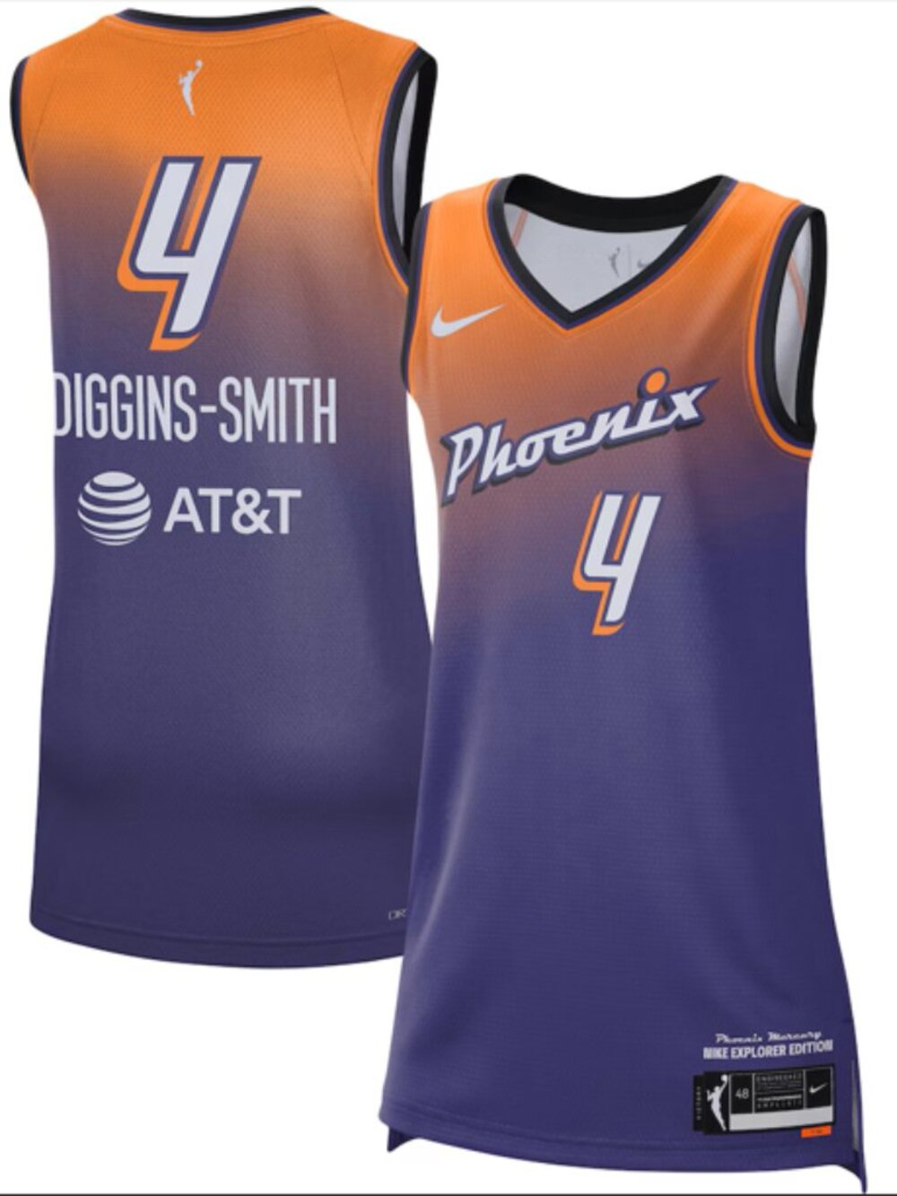 Phoenix Mercury Nike Explorer Edition Jersey, Skylar Diggins-Smith #4, L, NWT